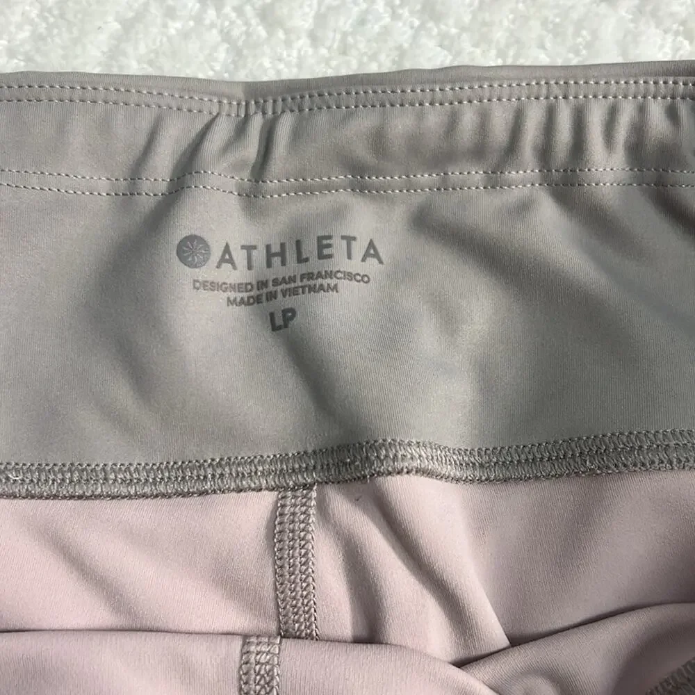 Athleta Contender Aero 7/8 tight high rise pebble gray leggings LP - Picture 8 of 13